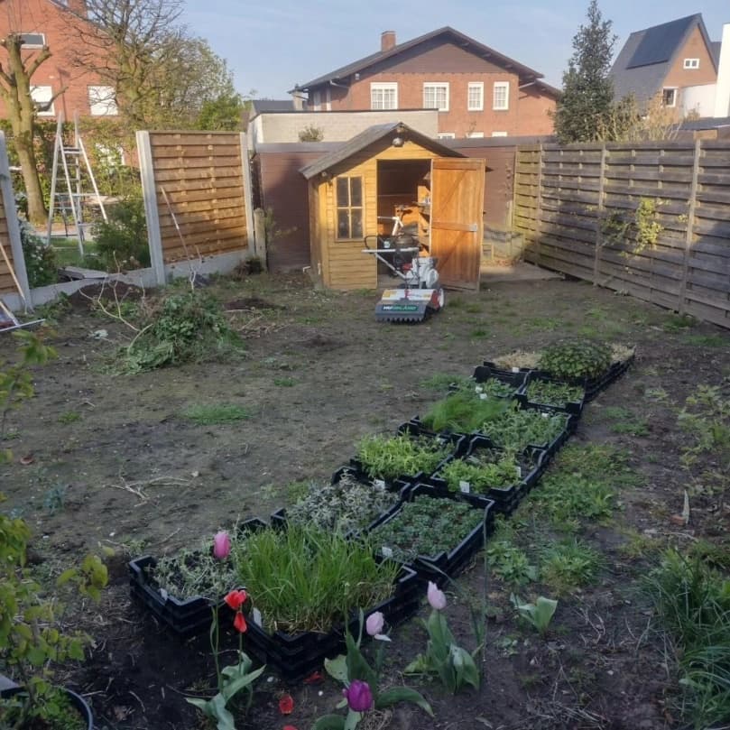 Voorbeeld van tuinaanleg en onderhoud